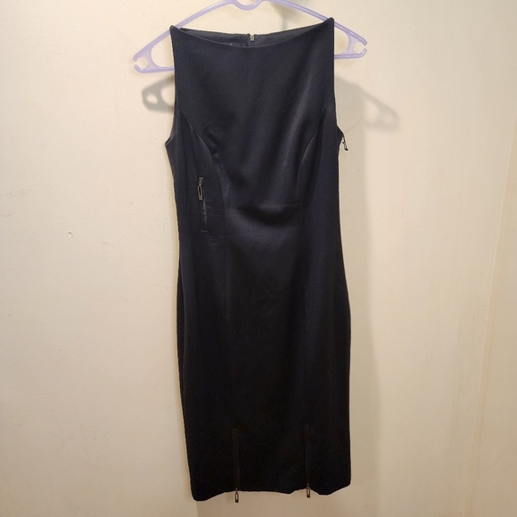 Amanda Wakeley Black Fitted Bodycon Sleevesless Dress size 6 - Picture 2 of 12